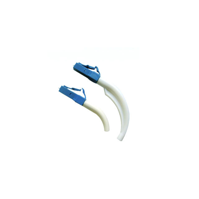LC Optical Fiber Connector with 90 degree bent boot