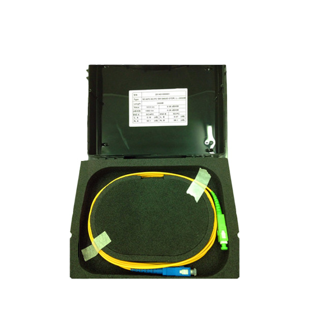 OTDR box/WAG. Plastic Box with G.657A OTDR Launch cables
