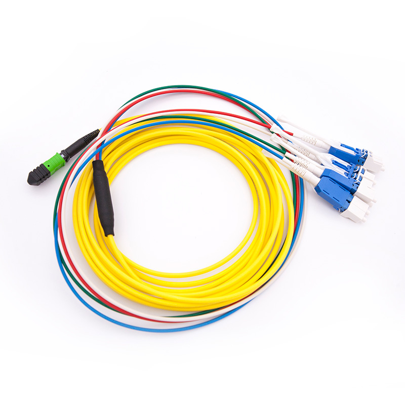 MPO-LC Cross Connected Optical Fiber Patch cord
