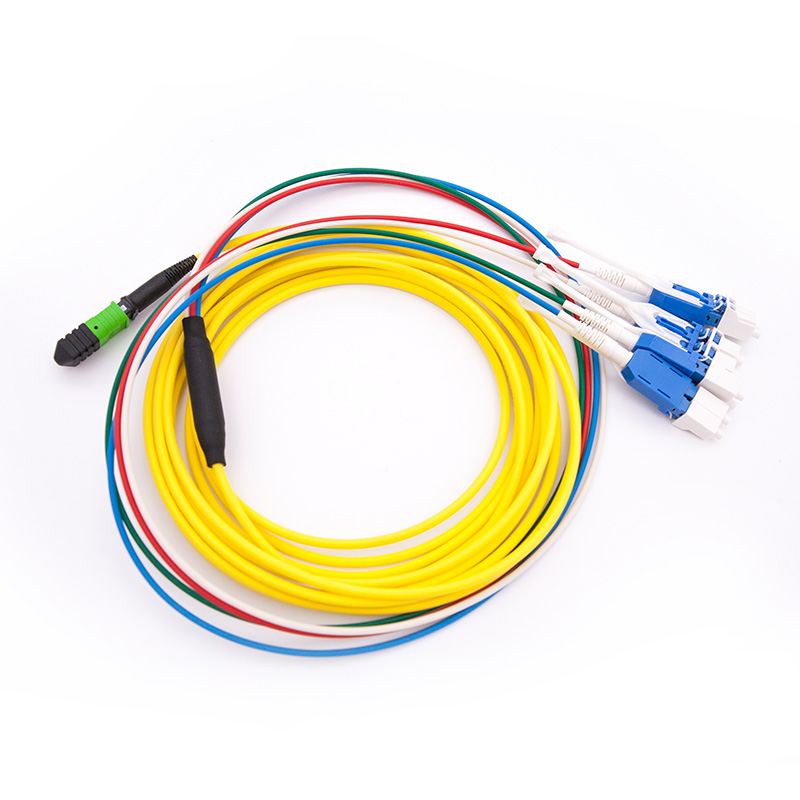 MPO-LC Cross Connected Optical Fiber Patch cord
